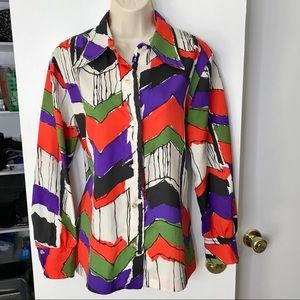 VINTAGE blouse Brady Bunch Koret of California